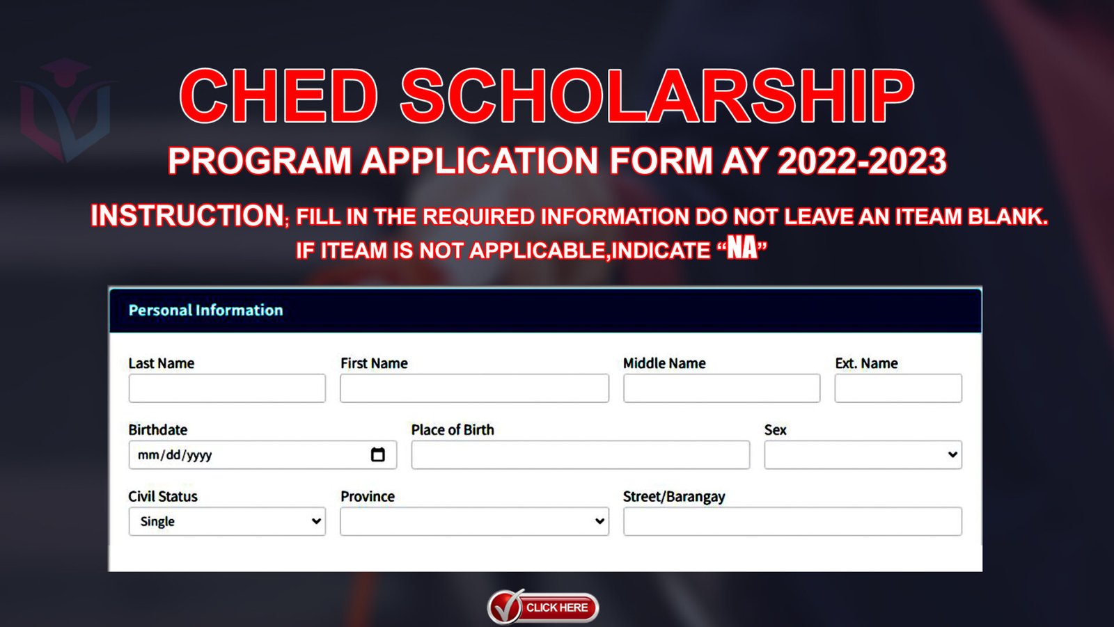 application letter for ched scholarship