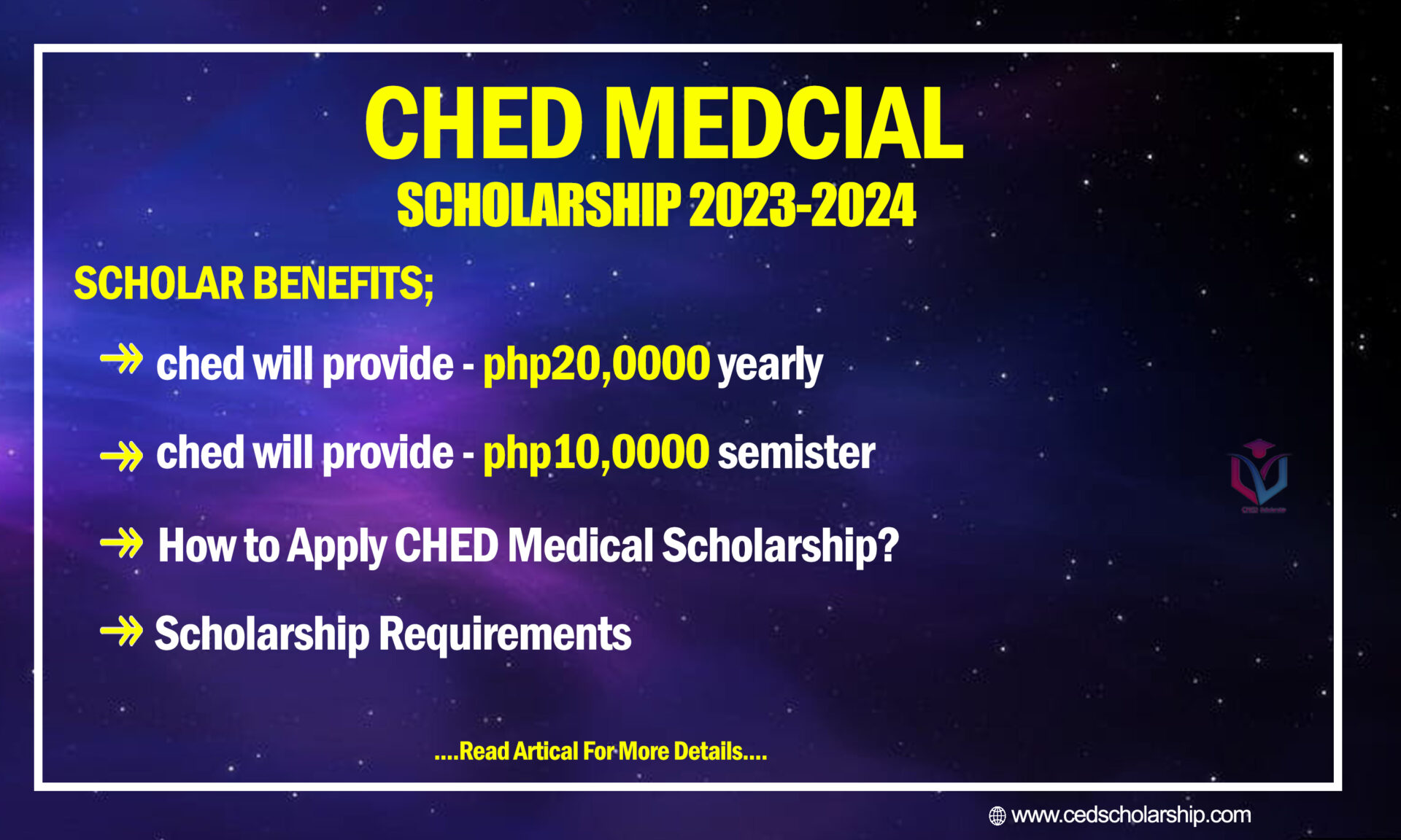 Ched Medical Scholarship 2023 Open Now To Apply